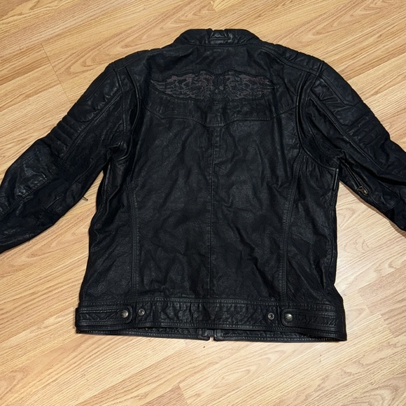 Harley Davidson Thornton Buffed Leather Jacket Size XL - Picture 5 of 13
